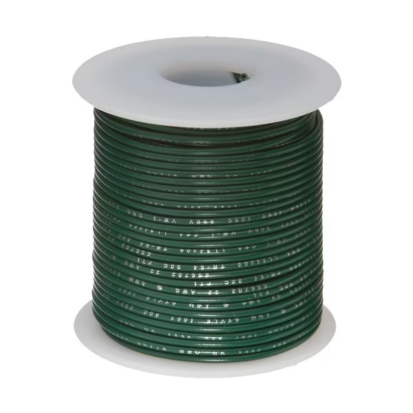 12 AWG Gauge SXL Automotive Stranded Hook Up Wire, 25 ft Length, Green, 0.161